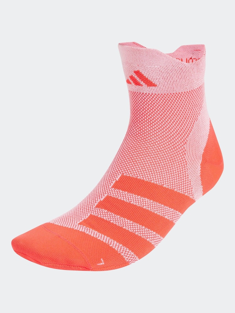 adidas White RunxAdizero 1 Pack Socks - Image 1 of 4