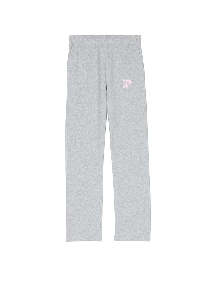 Victoria's Secret PINK Medium Heather Grey Straight Leg Fleece Joggers - Image 4 of 4