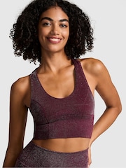 Victoria's Secret PINK Purple Rose Shine Sports Bra - Image 1 of 3