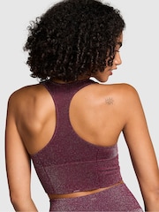 Victoria's Secret PINK Purple Rose Shine Sports Bra - Image 2 of 3