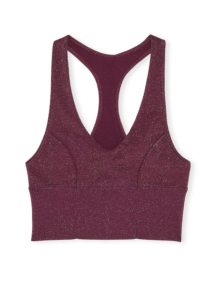 Victoria's Secret PINK Purple Rose Shine Sports Bra - Image 3 of 3