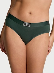 Victoria's Secret Botanical Green Hipster Logo Shine Patch Knickers - Image 1 of 1