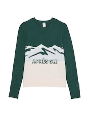 Victoria's Secret PINK Deep Forest Green Crewneck Jumper - Image 3 of 3