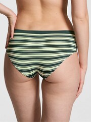 Victoria's Secret PINK Deep Forest Green Stripe Hipster Seamless Knickers - Image 2 of 3