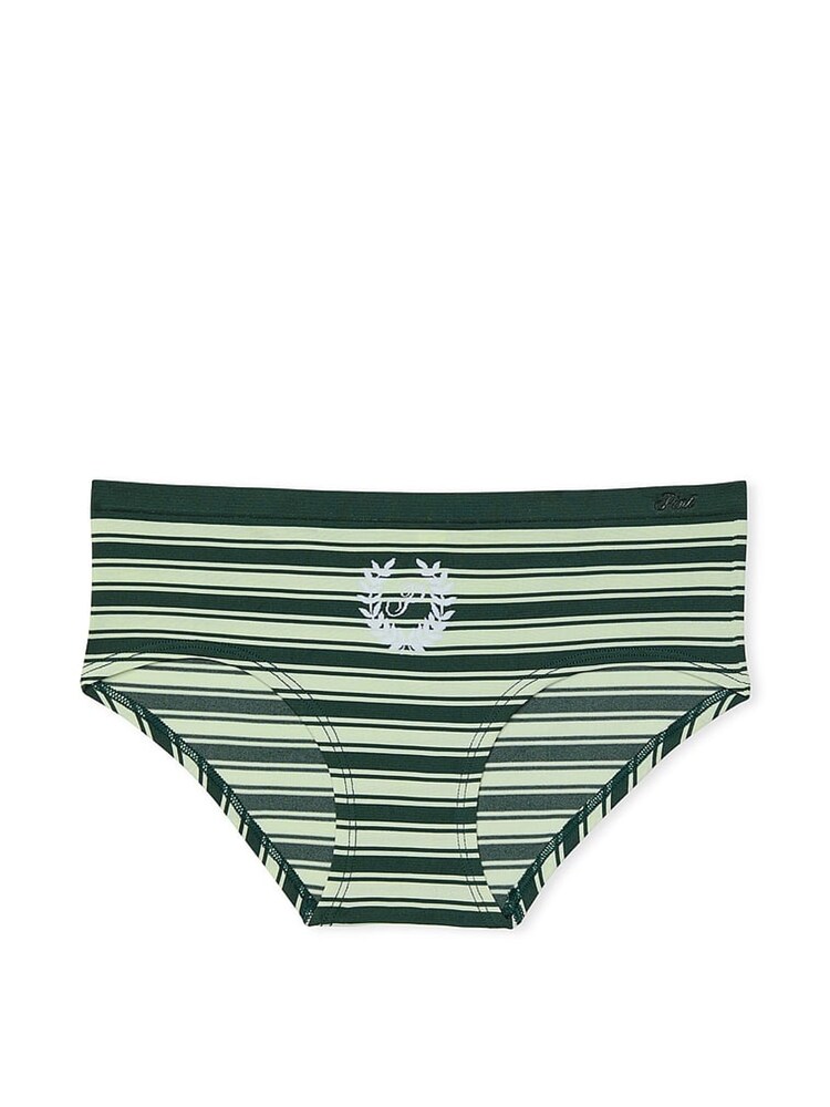 Victoria's Secret PINK Deep Forest Green Stripe Hipster Seamless Knickers - Image 3 of 3