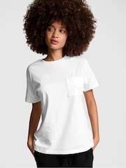 Victoria's Secret PINK Optic White Cotton Pyjama T-Shirt - Image 1 of 3