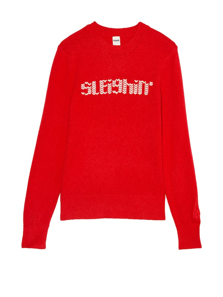 Victoria's Secret PINK Red Pepper Sleighin Christmas Crewneck Jumper - Image 3 of 3
