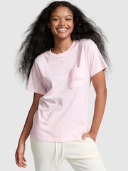 Victoria's Secret PINK Pink Tulip Cotton Pyjama T-Shirt - Image 1 of 3