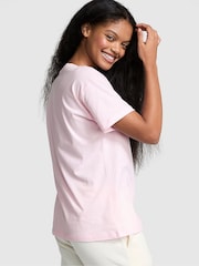 Victoria's Secret PINK Pink Tulip Cotton Pyjama T-Shirt - Image 2 of 3