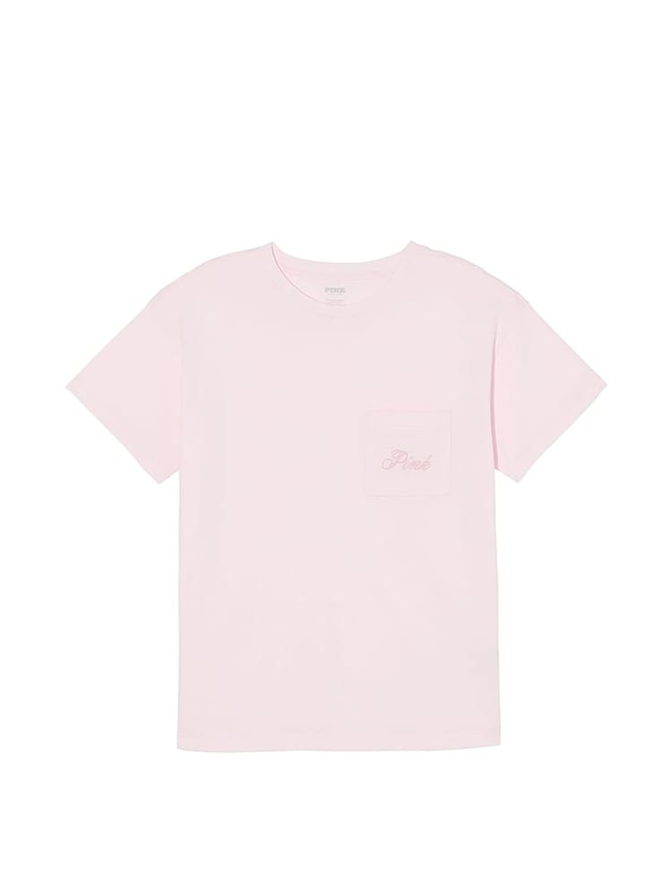 Victoria's Secret PINK Pink Tulip Cotton Pyjama T-Shirt - Image 3 of 3