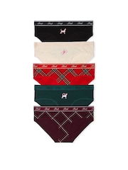 PINK Black/Purple/Red/Green Hipster 5 Pack Knickers - Image 1 of 1