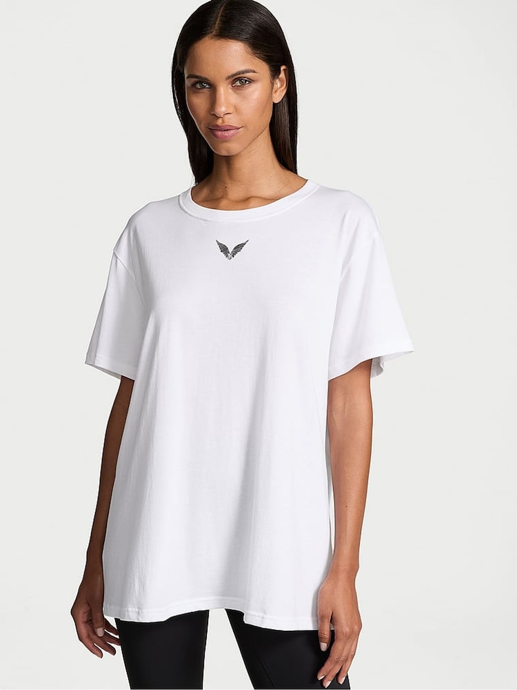 Victoria's Secret White Fashion Show '24 Oversized Cotton T-Shirt - Image 2 of 5