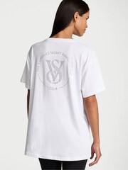 Victoria's Secret White Fashion Show '24 Oversized Cotton T-Shirt - Image 3 of 5