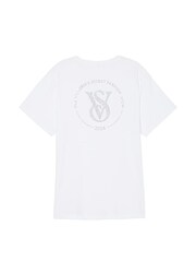 Victoria's Secret White Fashion Show '24 Oversized Cotton T-Shirt - Image 5 of 5
