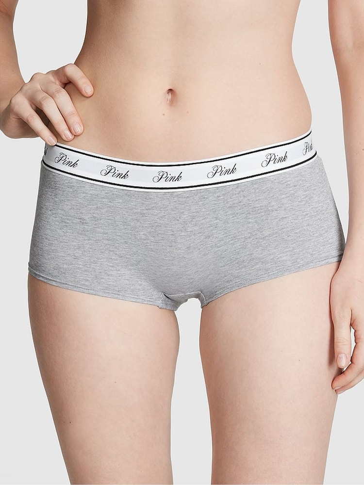 PINK Black/Purple/White/Grey Short 5 Pack Knickers - Image 2 of 3