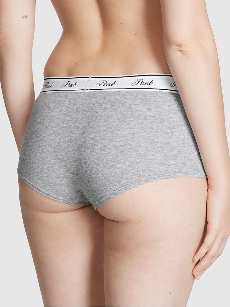 PINK Black/Purple/White/Grey Short 5 Pack Knickers - Image 3 of 3