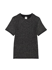 Victoria's Secret PINK Black Shine Seamless T-Shirt - Image 3 of 4