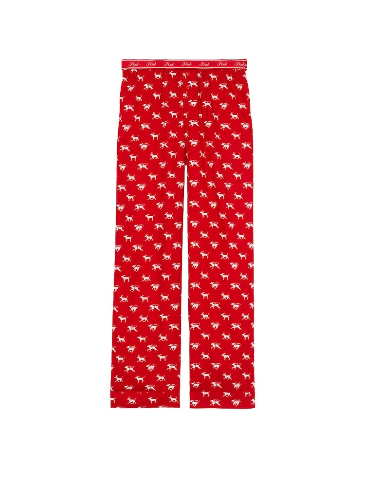 Victoria's Secret PINK Vermillion Red Trouser Pyjama Bottoms - Image 3 of 3
