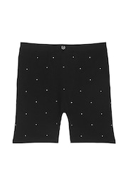 Victoria's Secret PINK Black Diamante Thermal Boxer Pyjama Shorts - Image 3 of 3
