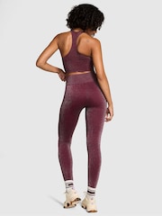 Victoria's Secret PINK Purple Rose Shine Leggings - Image 2 of 3