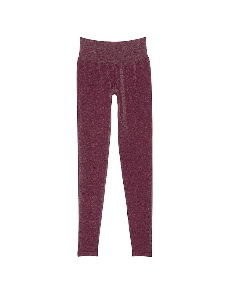 Victoria's Secret PINK Purple Rose Shine Leggings - Image 3 of 3