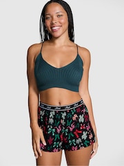 Victoria's Secret PINK Black Bow Short Pyjama Bottoms - Image 1 of 3