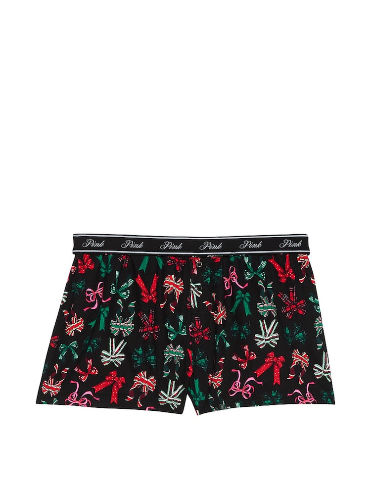 Victoria's Secret PINK Black Bow Short Pyjama Bottoms - Image 3 of 3