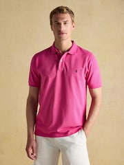 Темно-розовый - Joules Woody Cotton Pique Polo Shirt - Image 1 of 8