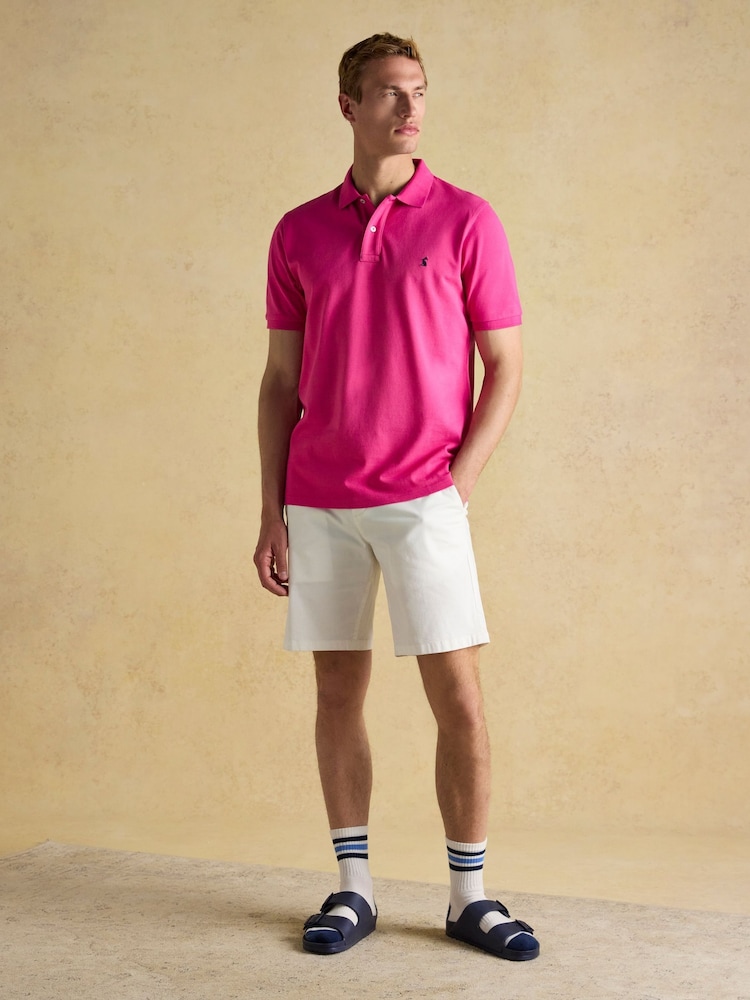 Rose foncé - Joules - Polo en coton piqué Woody - Image 3 of 8