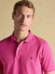 Темно-розовый - Joules Woody Cotton Pique Polo Shirt - Image 4 of 8