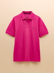 Темно-розовый - Joules Woody Cotton Pique Polo Shirt - Image 8 of 8