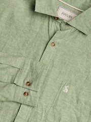 Зеленый - С длинным рукавом - Joules Linen Blend Shirt - Image 1 of 9