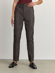 Brun - Pantalon slim ajusté à carreaux - Image 3 of 8