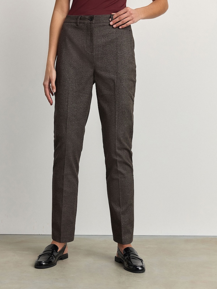 Brun - Pantalon slim ajusté à carreaux - Image 3 of 8