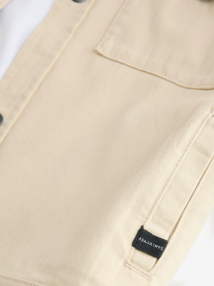 smALLSAINTS Beige Boys Shacket and T-Shirt Set - Image 7 of 10