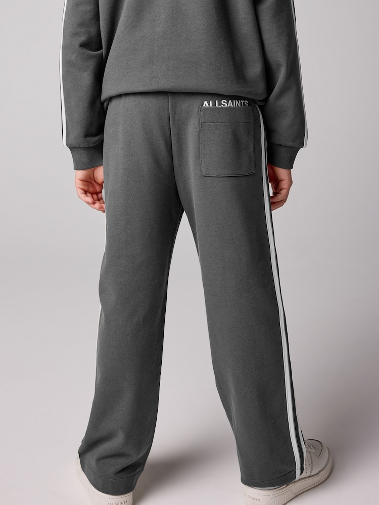 smALLSAINTS Charcoal Grey Tierra Logo Wide Leg 100% Cotton Joggers - Image 2 of 9
