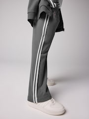smALLSAINTS Charcoal Grey Tierra Logo Wide Leg 100% Cotton Joggers - Image 4 of 9