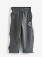 smALLSAINTS Charcoal Grey Tierra Logo Wide Leg 100% Cotton Joggers - Image 7 of 9