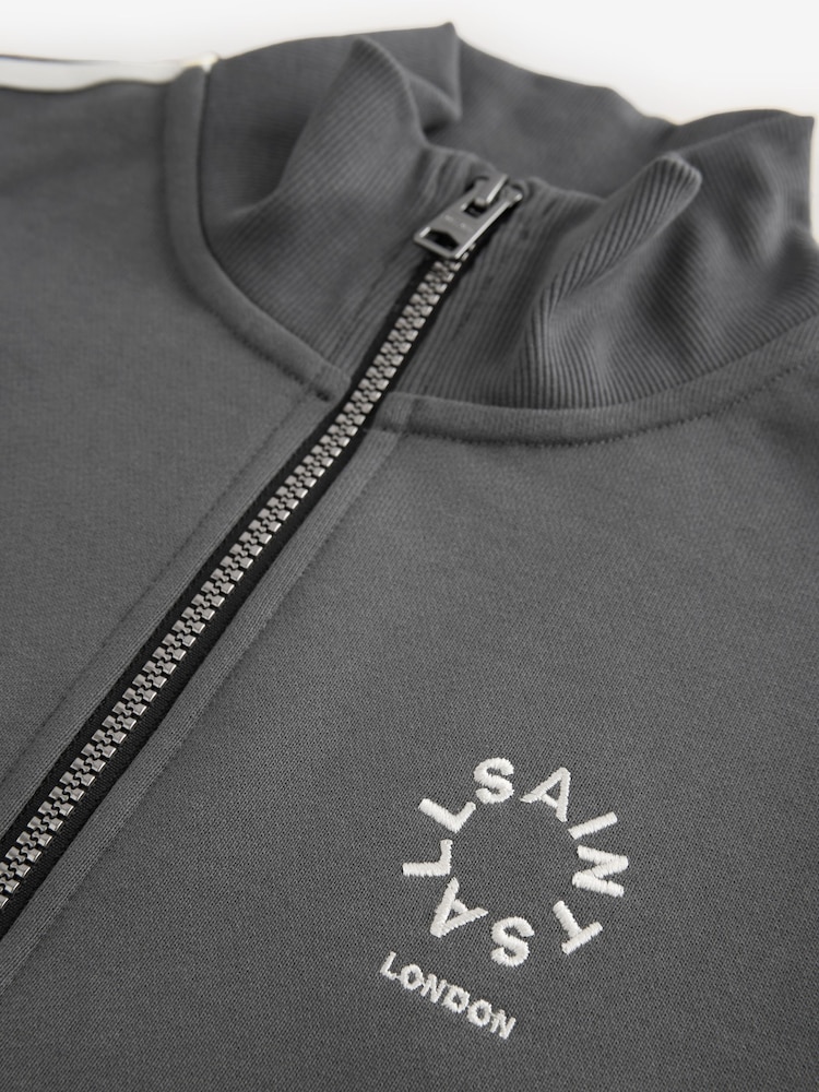 smALLSAINTS Tierra Logo Funnel Neck Zip Through Jacket - Image 8 of 8