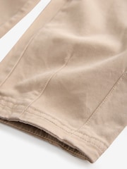 smALLSAINTS Tan Brown Boys Buck Tapered Leg Relaxed Trousers - Image 10 of 10
