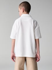 smALLSAINTS Tan Brown Boys Buck Tapered Leg Relaxed Trousers - Image 2 of 10