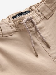 smALLSAINTS Tan Brown Boys Buck Tapered Leg Relaxed Trousers - Image 8 of 10