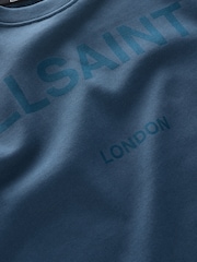 smALLSAINTS Navy Oversized Biggy Logo Crew Sweatshirt - Image 8 of 8