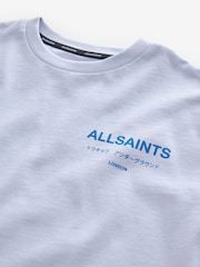 smALLSAINTS Light Blue Oversized Underground Crew 100% Cotton T-Shirt - Image 7 of 8