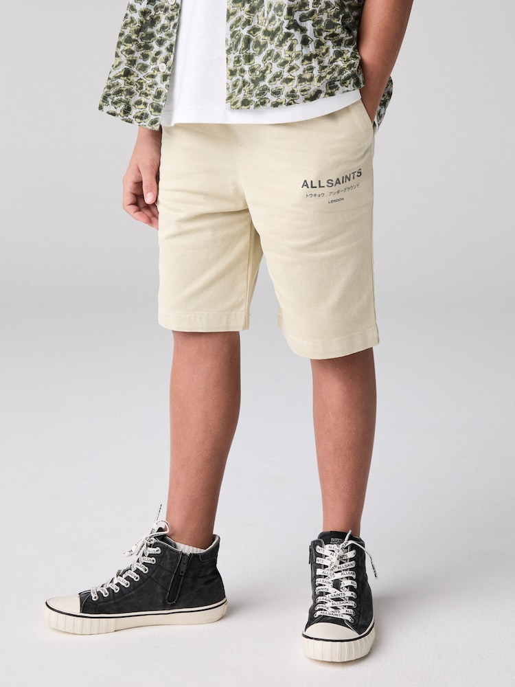 beige - smALLSAINTS Boys Underground Chino Shorts - Image 1 of 9
