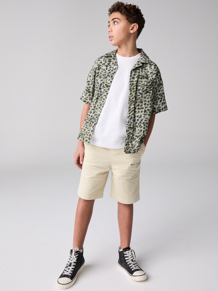 beige - smALLSAINTS Boys Underground Chino Shorts - Image 5 of 9