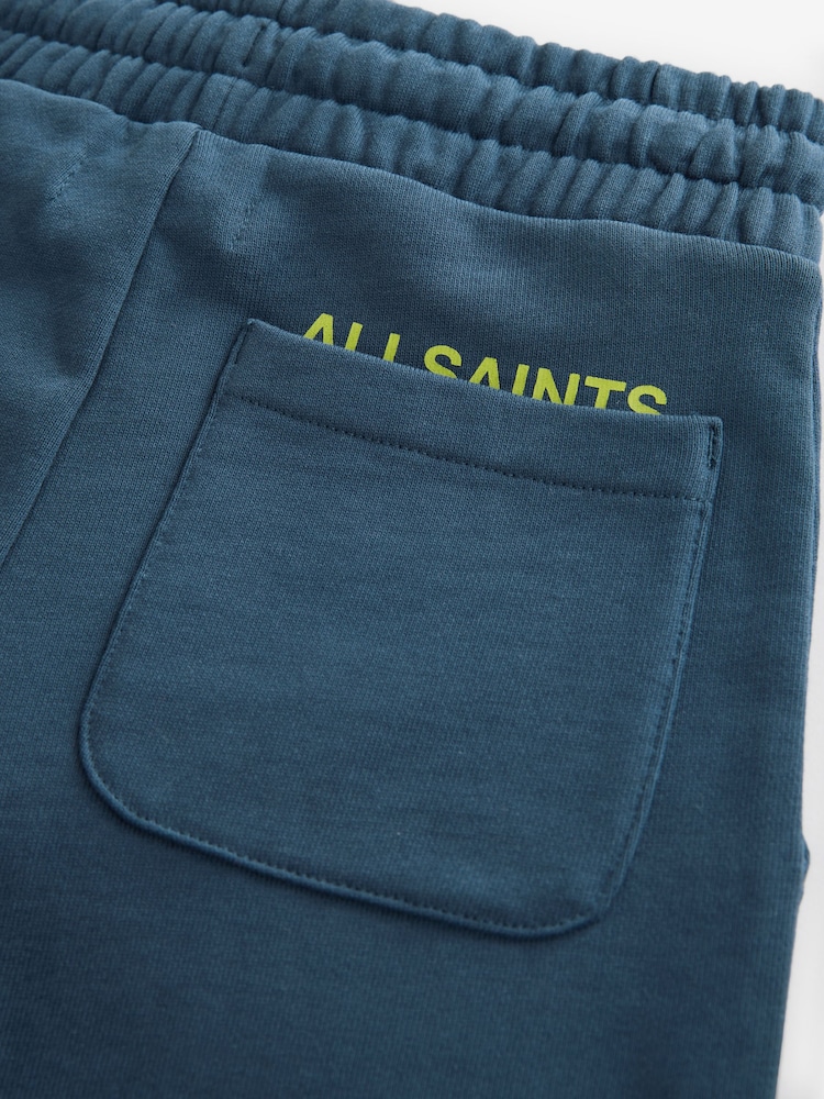 smALLSAINTS Navy/Lime Underground Sweat Shorts - Image 11 of 11