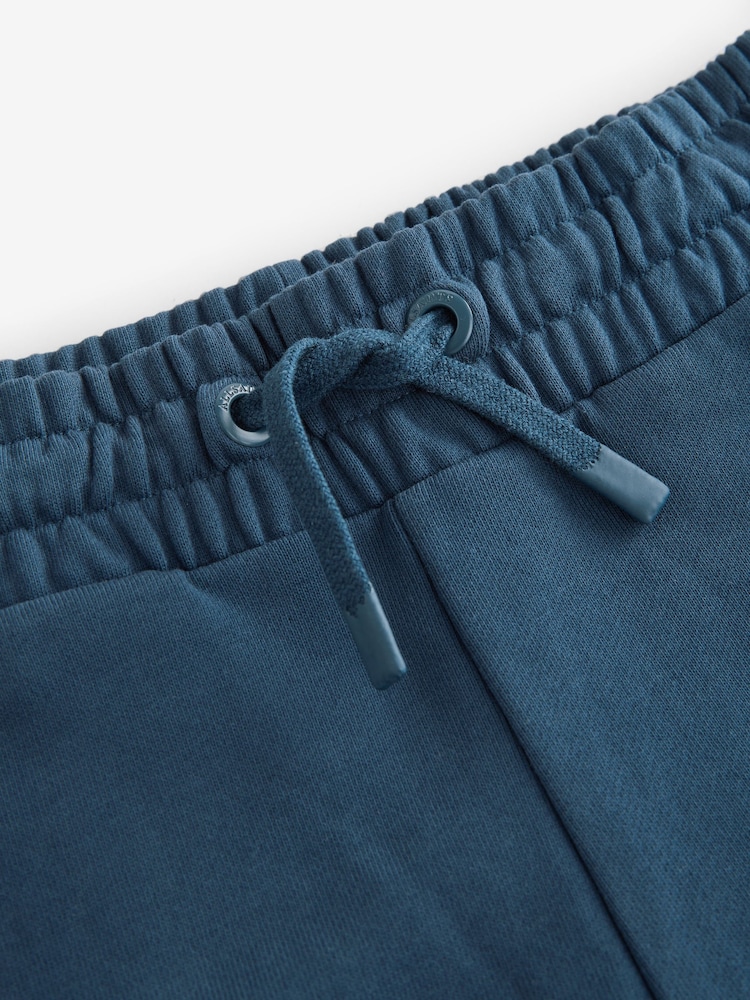 smALLSAINTS Navy/Lime Underground Sweat Shorts - Image 9 of 11