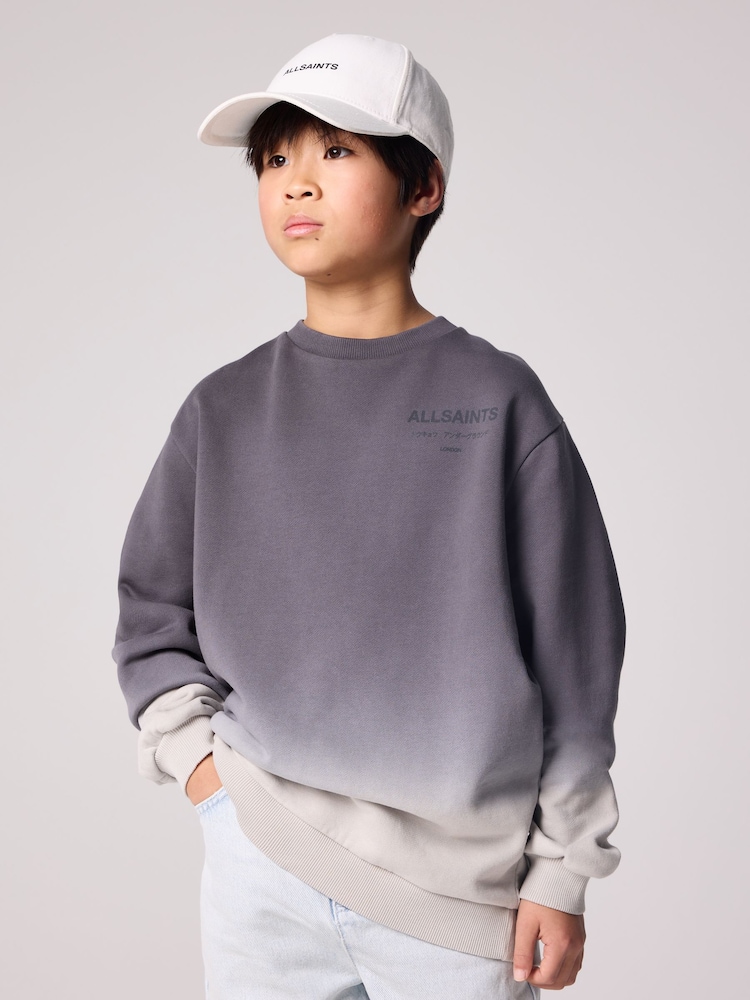 Noir/Blanc - SmallSaints Sweat-shirt oversize Underground Col rond - Image 1 of 7