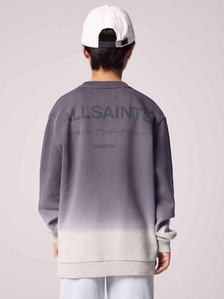 Noir/Blanc - SmallSaints Sweat-shirt oversize Underground Col rond - Image 2 of 7